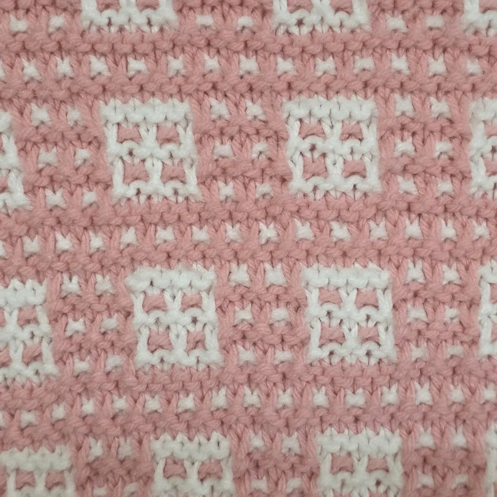 Handmade pink white